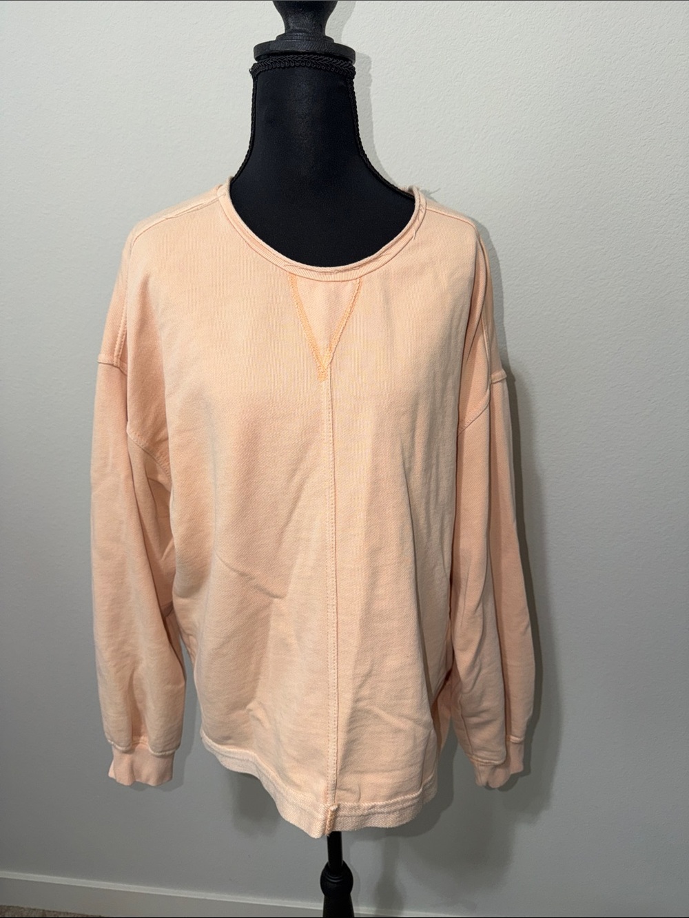 NWOT C&C California Peach Crewneck Sweatshirt B2
